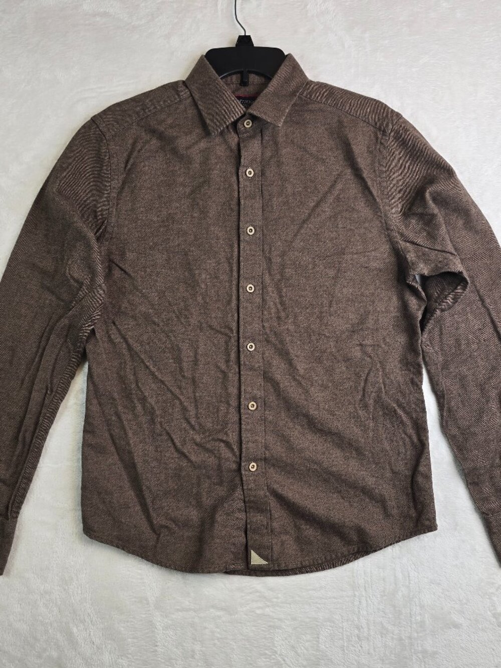 Untuckit Mens Small Slim Fit Button Down Long Sleeve Cotton Shirt